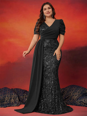 Vestido Blue Flowers Longo Plus Size