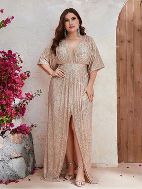 Vestido Festa Luxo Verde Longo Plus Size